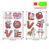 Valentine's Day Animal & Word LOVE Diamond Painting Stickers Beginner Kits PW-WG75658-01-1