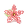Glass Seed Beaded Pendants PALLOY-MZ01283-03-1