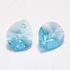 Faceted Glass Rhinestone Pendants RGLA-F053-B-202-2