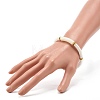 Curved Tube Acrylic Beads Stretch Bracelet for Teen Girl Women BJEW-JB06944-01-3