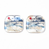 Transparent Printed Acrylic Pendants KY-S163-292-2