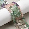 Natural Green Strawberry Quartz & Pink Opal & Southern Jade & Flower Amazonite & Amethyst & Howlite Beads Strands G-H333-03L-1