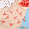 70Pcs Opaque Acrylic Imitation Coral Beads SACR-SC0001-64-4