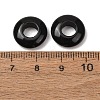Natural Obsidian European Beads G-C134-01J-2