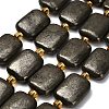 Natural Gold Pyrite/Golden Pyrite Beads Strands G-F833-L01-01-2