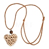 Boho Woven Rattan Pendant Long Necklaces WD-CBA76F6-01A-4
