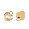 201 Stainless Steel Rhinestone Pendants RB-CBABFDA-15G-01-2