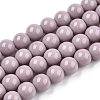 Opaque Solid Color Glass Beads Strands LS-GLAA-T032-P6mm-07-1