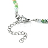 Glass Beaded Necklaces with 304 Stainless Steel Clasps NJEW-JN04363-01-5