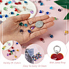 96Pcs 24 Style Faceted Transparent Glass Charms GLAA-SW0001-04-5