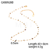 304 Stainless Steel Link Chain Necklaces for Women STAS-OY015-51G-2