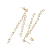 Brass Tassel Chain Drop Earrings  for Women EJEW-JE05744-02-4