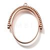 Alloy Open Back Bezel Pendants PALLOY-I223-11RG-1