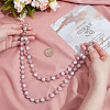 1Pc Polymer Clay Rhinestone Round Beaded Pants Chains AJEW-BM0001-29A-02-3