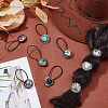 9Pcs Nylon Hair Ties OHAR-PH00013-4