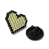 Zeld Pixel Heart Alloy Brooches JEWB-I032-05EB-03-3