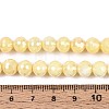 Anti-Tarnish Electroplate Glass Beads Strands LS-GLAA-N056-8mm-05-4