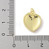 Brass Micro Pave Cubic Zirconia Pendants KK-P294-49G-3