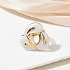 304 Stainless Steel Cuff Open Rings for Women RJEW-F207-02G-01-1
