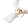 Handmade Polymer Clay Beads Stretch Bracelets Sets BJEW-JB06427-03-5