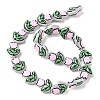 Transparent Glass Enamel Beads LAMP-C023-01D-2