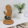 Wood Pregnant Woman Picture Frame Stand DJEW-WH0061-001-6