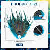 Feather & Alloy Alligator Hair Clips PHAR-WH0018-31-2