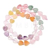 Natural Topaz Jade & Amethyst & Rose Quartz & Red Aventurine Beads Strands G-F811-A04-02-3
