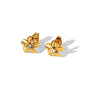 Elegant Stainless Steel Flower Stud Earrings BN1481-7