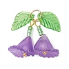 5Pcs 5 Colors Transparent Acrylic Pendants PALLOY-MZ01206-2
