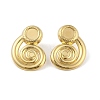 Ion Plating(IP) 304 Stainless Steel Stud Earrings Findings for Women EJEW-B050-02G-1