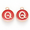 Golden Plated Alloy Enamel Charms LS-ENAM-S118-03Q-1