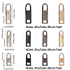 24Pcs 12 Style Zinc Alloy Zipper Puller FIND-CA0007-88-2