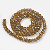 Electroplate Glass Beads Strands X1-EGLA-A034-T8mm-L10-2