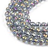 Electroplate Transparent Glass Beads EGLA-B013-02A-HP17-3