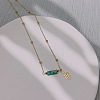 Natural Imperial Jasper Column Pendant Necklaces IJ4503-1-1