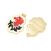 Brass Enamel Pendants KK-B167-10G-2