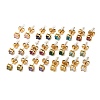 304 Stainless Steel Rhinestone Stud Earrings EJEW-G423-16G-2