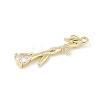 Brass Micro Pave Cubic Zirconia Pendants LS-KK-M326-13B-G-2