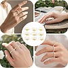 Natural Freshwater Pearl & 304 Stainless Steel Bead Finger Rings RJEW-FS00001-25-6