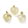 Natural Lemon Quartz Pendants G-J386-H18-G-1