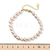 Natural Cultured Freshwater Pearl Potato Beaded Bracelets for Women BJEW-JB13620-4