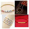 CHGCRAFT DIY Lettern Acrylic Beads Stretch Bracelet Kits for Kids DIY-CA0001-68-5