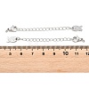 Brass Curb Chain Extender KK-P354-09P-3