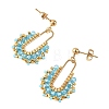 3 Pairs 3 Colors 304 Stainless Steel Dangle Stud Earring Sets for Women EJEW-MZ00756-6