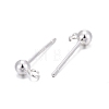 925 Sterling Silver Stud Earring Findings STER-S002-48-2