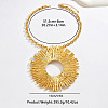 Exaggerated Alloy Crystal Rhinestone Sun Big Pendant Necklaces for Women WG395AB-01-4