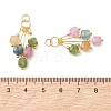 Natural Multicolor Tourmaline Pendants PALLOY-JF05436-3