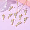 SHEGRACE Brass Clear Cubic Zirconia Pendants XGRQ3K203-525G-5