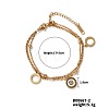 Fashionable Vintage Luxe Stackable Shiny Stainless Steel Rhinestone Bracelet for Women TI5932-2-1